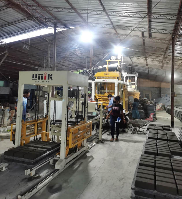 Interlock Paving Block Moulds in Sri Lanka factory